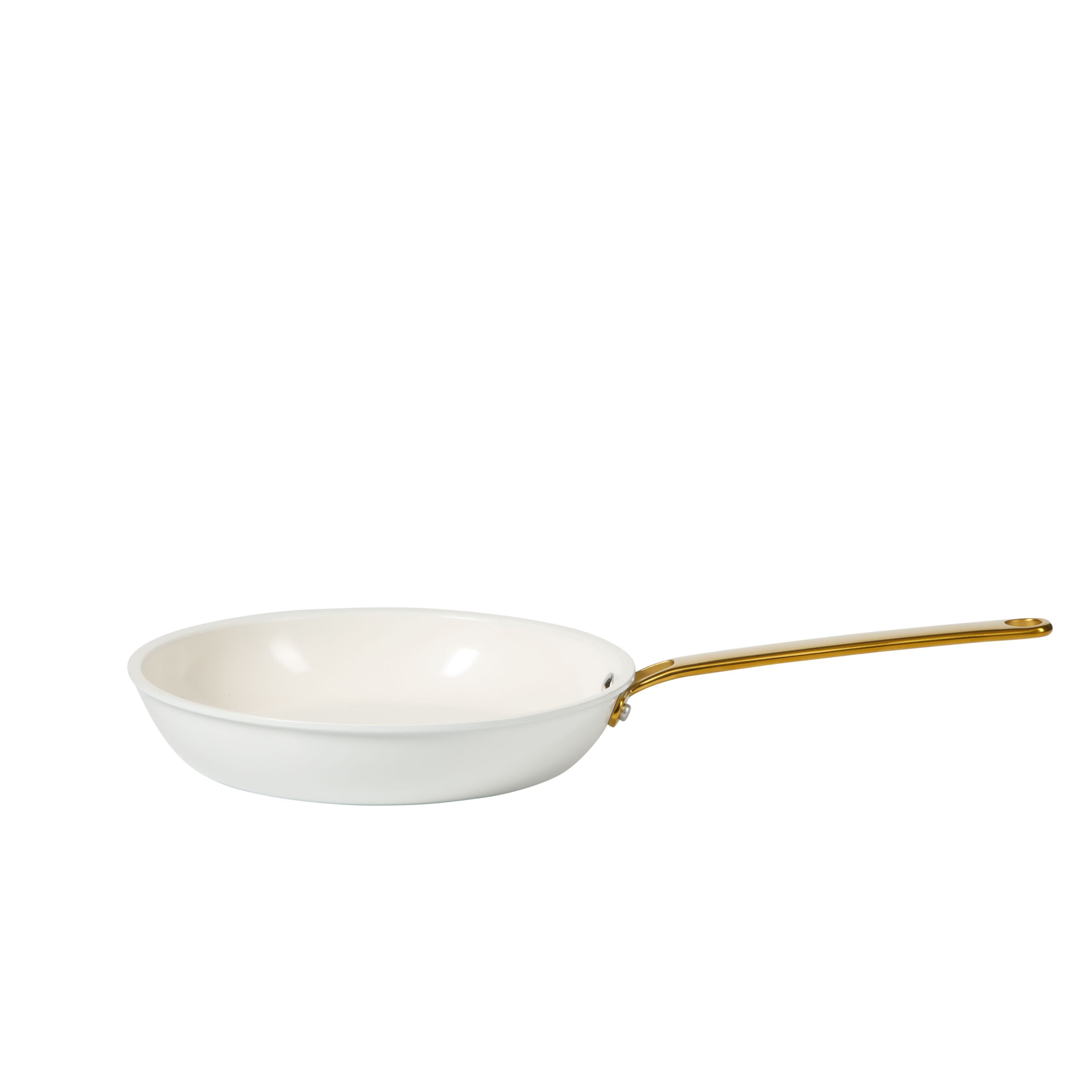 Martha Stewart Everyday Emmie 10-Piece Non-Stick Aluminum Cookware Set, Cooking Pots and Pans Set, Linen