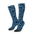 thumbnail image 2 of Haiem Blue Butterfly Socks, Funny Novelty Crazy Design Cotton Socks Sports Socks Knee High Socks For Men, Women,1Pairs - Gift For Working Friends, 2 of 9