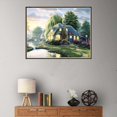 thumbnail image 2 of DIY casa paisaje redondo pintura de diamantes de imitación jardín paisaje cristal punto de cruz decoración del hogar imagen de diamante AweSitey JJ15241-04, 2 of 6