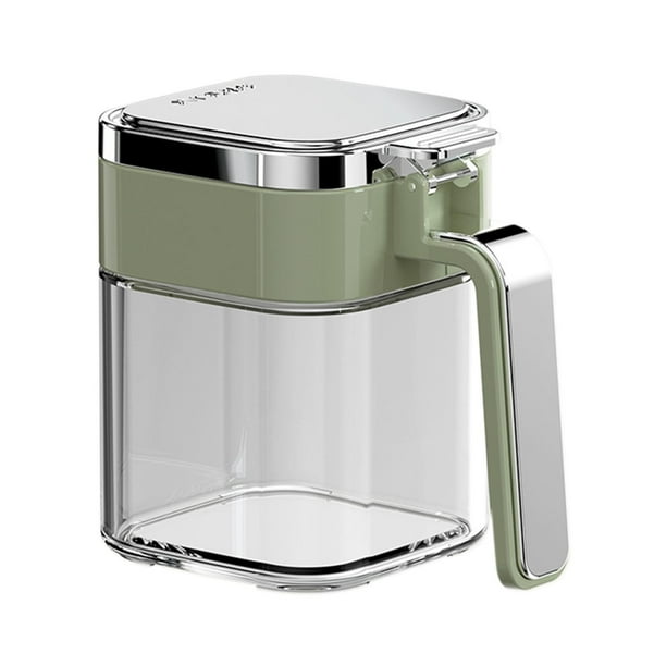 Cajas de vidrio para condimentos - Recipientes de vidrio para condimentos, recipiente para almacenar alimentos de 380 ml, recipiente hermético de grado alimenticio, tapa tipo casete.