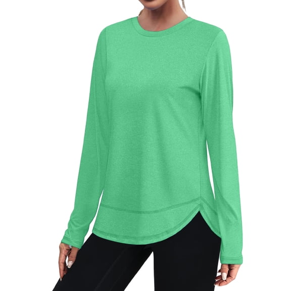PFRNLF Long Sleeve Workout Shirts for Women Lightweight UPF 50 UV T Shirts Gym Athletic Quick Dry Tops