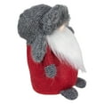 thumbnail image 3 of Northlight LED Lighted Plush Gnome with Long Beard Christmas Figure - 8.25" - Red and Gray, 3 of 4