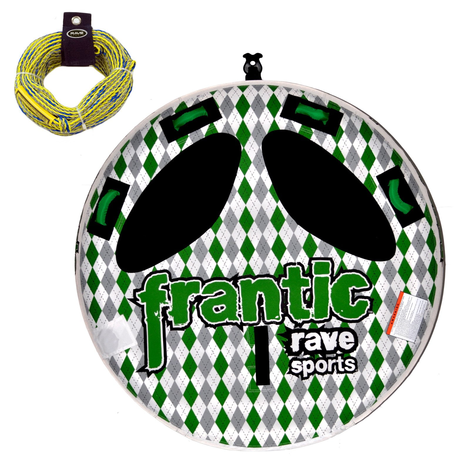 RAVE Sports Frantic Ski Tube with Towable Rope by Rave Sports