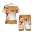 thumbnail image 1 of Fotbe Christmas Snowman Gift Pijama Estampada de 2 Piezas para Niños – Ropa de Dormir de Manga Corta Cómoda para Niños y Niñas, Camiseta y Shorts de Algodón-X-Large, 1 of 6