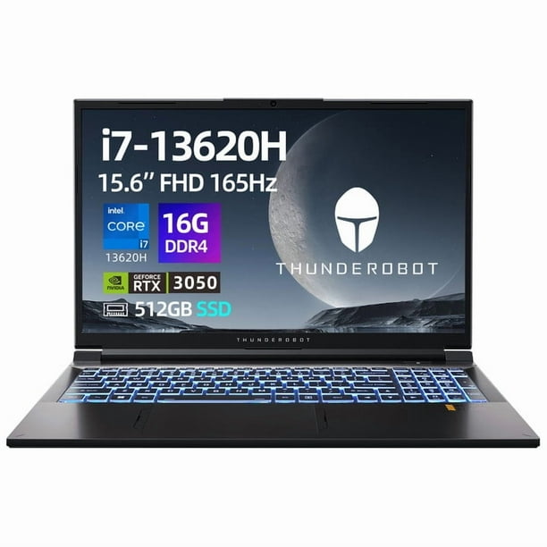Laptop Gamer Thunderobot 911T Intel Core I7 13620H RTX 3050 15.6'' FHD 165Hz 16GB RAM 512GB SSD Negro