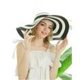 thumbnail image 5 of Yoyauz Foldable Summer Anti-UV Wide Brim Straw Hat for Women Beach Floppy Vintage Outdoor Sun Roll Up Cap, 5 of 9