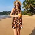 thumbnail image 3 of Lukts Robe Sans Manches en Pain d'Épice de Noël pour Femmes, Robe d'Été à Col Rond avec Poches, Adaptée à la Vie Quotidienne, Plage, Fête, 3 of 7