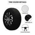 thumbnail image 4 of Easygdp Colorful Swirl Wheel Sun Guard, Spare Tire Cover,Universal Trailer Suv Truck Camper Travel,Easy To Install And Remove -15 Inch, 4 of 9