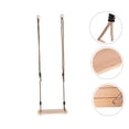 thumbnail image 4 of GETAJGHSD Wooden Swing Set for Outdoor Swing Safe Usage for Adults Children 1Set, 4 of 8