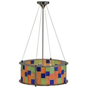 3 Light Utopia Nexus Pendant Nickel Finish