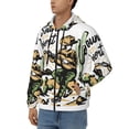 thumbnail image 3 of Uemuo Cowboy Playing Guitar for Men's Fashion Full-zip Hoodies & Sweatshirts with Kangaroo Pocket, Zip-up Hooded Sweatshirt, Moisture Wicking & Breathable-XX-Large, 3 of 5