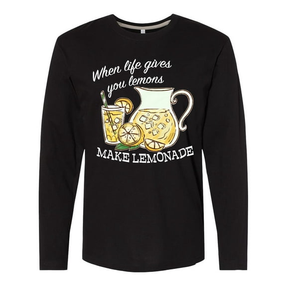Inktastic When Life Gives You Lemons, Make Lemonade Long Sleeve T-Shirt