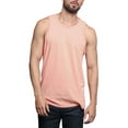 thumbnail image 7 of G-Style USA Men's Straight Hem Long Length Tank Top TT60 - Coral - X-Large, 7 of 7