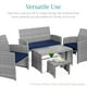 thumbnail image 5 of Conjunto de 2 Otomanos de Mimbre Best Choice Products Gris/Azul Marino, 5 of 8
