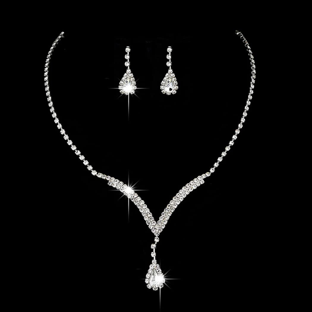 crystal jewelry sets wedding