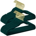 thumbnail image 1 of Perchas de terciopelo SONGMICS UCRF029C05, 50 unidades, color verde bosque, 1 of 7