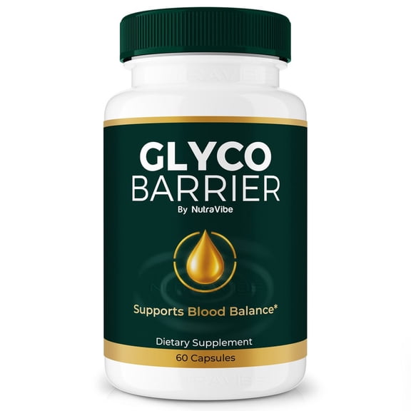 Glyco Barrier Capsules - Official GlycoBarrier Pills to Maintain Overall Health, All Natural Blood Formula For Healthy and Stable Levels, Review (60 Capsules)