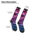 thumbnail image 2 of Honeii Heart Confetti on Glitter Print Long Socks,Novelty Design Socks Gift for Men and Women,Crew Socks,Calf Socks, 2 of 6