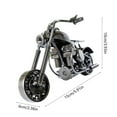 thumbnail image 2 of Exquisite Metal Motorcycle Ornament - Vintage Copper Alloy Figurine for Living Room, Bedroom, and Desktop Decoration, Perfect for Motorcycle Enthusiasts, 15x10x6cm, 2 of 6