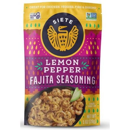 Siete Family Foods Gluten Free Lemon Pepper Fajita Seasoning  1 oz pack