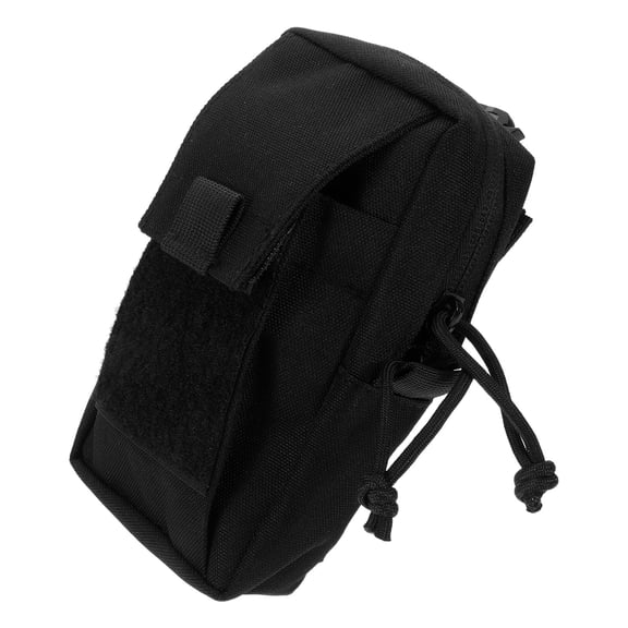COMPUKAS Waterproof Black Backpack Shoulder Strap Pouch for Hiking and Storage