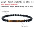 thumbnail image 4 of Pulsera minimalista con cuentas de 4mm para hombre y mujer, Brazalete Unisex con piedras pequeñas de ónix y Emperador, para meditación, Yoga y parejas, 4 of 4