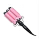 thumbnail image 1 of Mimigo Triple Ceramic Curling Iron, última versión 3 Barril Wand con temperatura ajustable, Portable Hair Waver se calienta rápidamente 2 colores Dry / Wet D / 20MM / Pink kaili Sencillez, 1 of 2