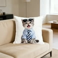 thumbnail image 4 of Funda de almohada corta de felpa de poliéster con diseño de gatos | Funda de cojín decorativa para sofá de 45 x 45 cm sin relleno | Decoración para el hogar con estampado de gatos multicolor, 4 of 6