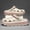 Black and Silver, variant on Platform Perforated Clogs Adjustable Back Strap Slip On Summer Sandals