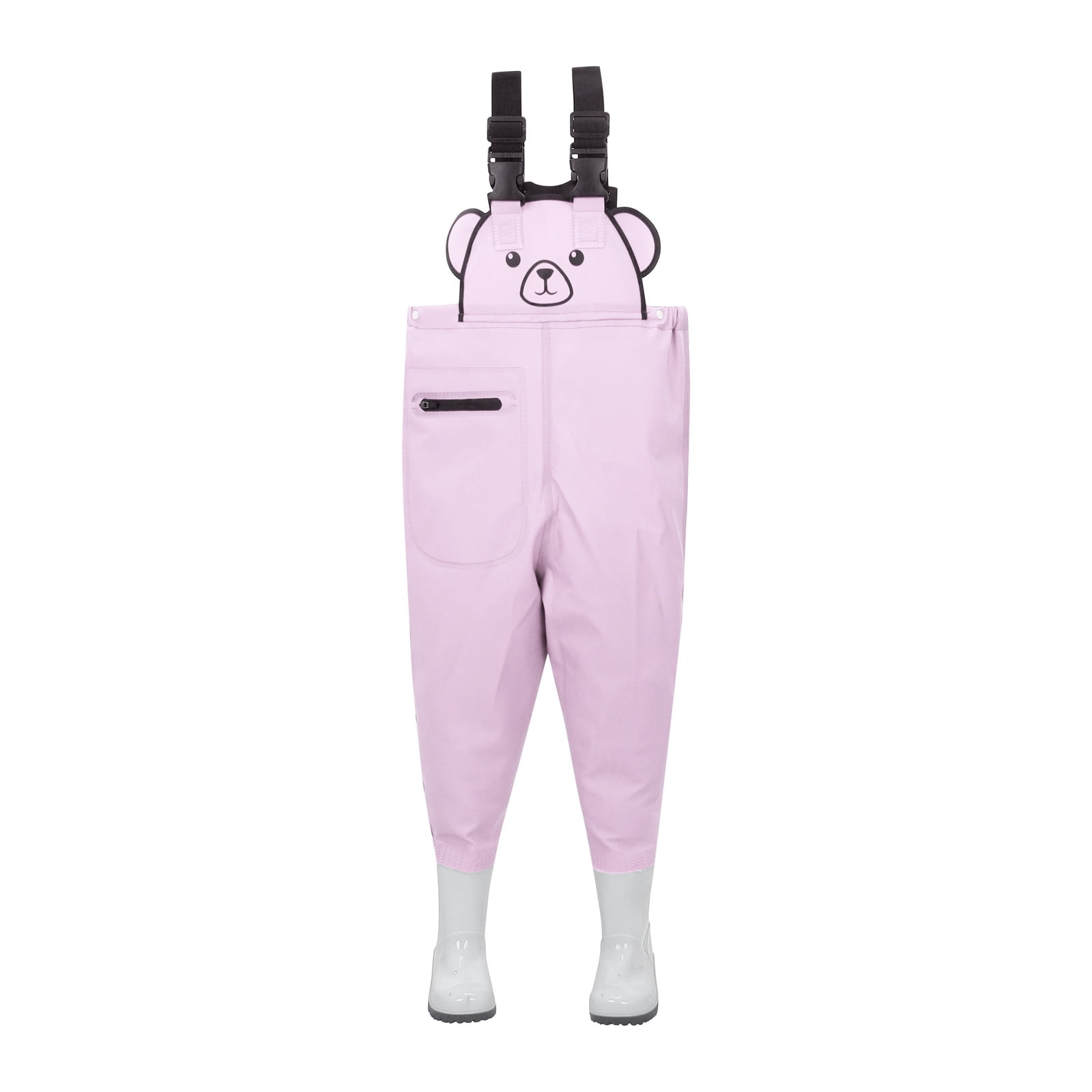 Ulitacool Toddler Boys Onesies Long Sleeve Bodysuit Kids Rain Bib Pants Waterproof Rain Wear Youth Fishing Waders Water Proof Camo Fishing Waders With Boots Fashion Daily Wear 3-4 Years Pink