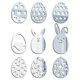 thumbnail image 5 of Billuyoard Pegatina de Pascua forma de huevo acrílico pared calcomanía Festival decoración espejo pared Paster Diy 3d pegatinas decorativas Kits de decoración para fiestas plata JM626 Billuyoard HA003777-01, 5 of 6