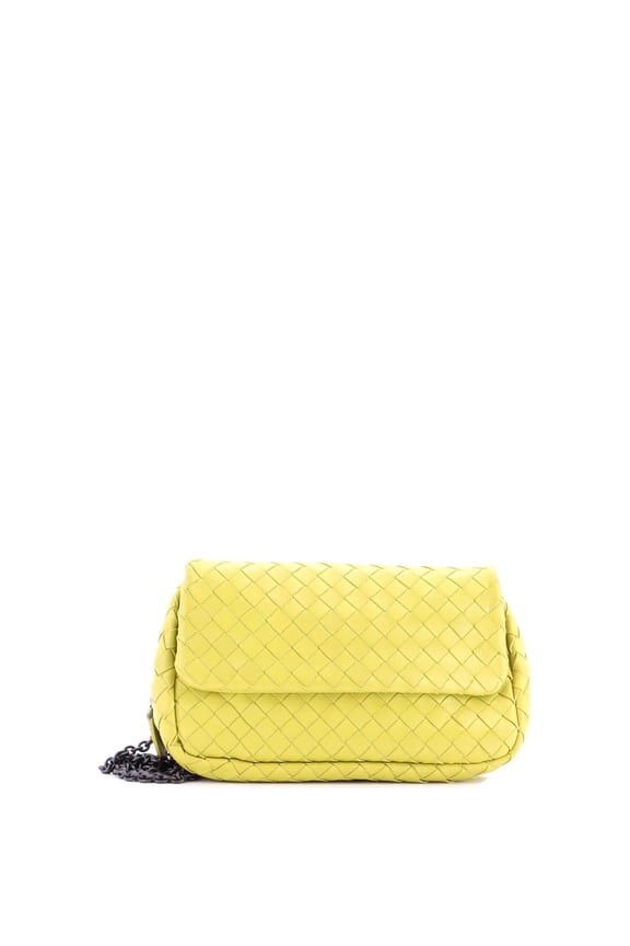 Pre-Owned Expandable Chain Crossbody Bag Intrecciato Nappa Small By Rebag