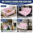 thumbnail image 6 of HUISEFOR Pink Heart Pattern RV Couch Covers for Sofa Bed 2 Pcs Non-Slip Elastic Camper Slipcover for Jackknife Sleeper Sofas, Washable Backrest & Seat Covers, Pet Friendly for Camper & Rv, 6 of 7