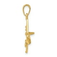 thumbnail image 2 of Finest Gold 14K Yellow Gold 3-D Jet Pendant, 2 of 3