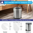 thumbnail image 2 of XUXRUS Bathroom Small Trash Bags 3 Gallon Garbage Bags for Home Office,78 Count,White,Fits 2-3 Gallon Bins., 2 of 7