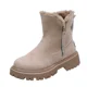 thumbnail image 3 of Nuevas botas de nieve de invierno para mujer, calzado antideslizante de terciopelo para caminar, botas cálidas cómodas y elegantes con cremallera, zapatos informales ligeros de algodón para mujer, 3 of 5