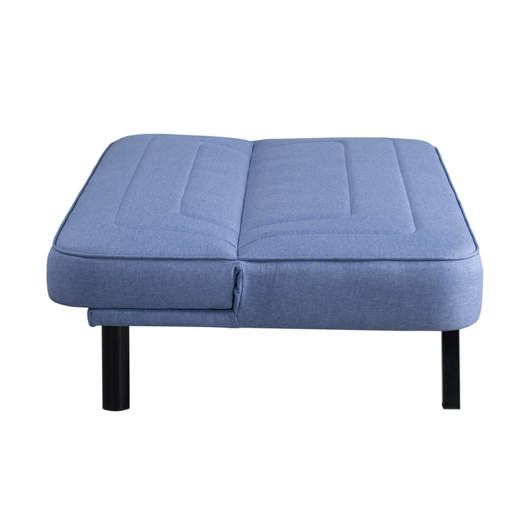 Serta Fletcher Modern Twin Futon, Blue Woven Fabric - Walmart.com