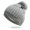Grey, variant on beishanbush Baseball Caps Women Knit Slouchy Beanie Baggy Hat with Pompom Winter Soft Warm Ski Cap Grey