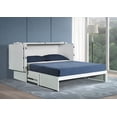 thumbnail image 5 of Mega Solutions Paradiseo Murphy Cabinet Chest Bed with Charging Station 8 Inch, Queen (White), 5 of 7