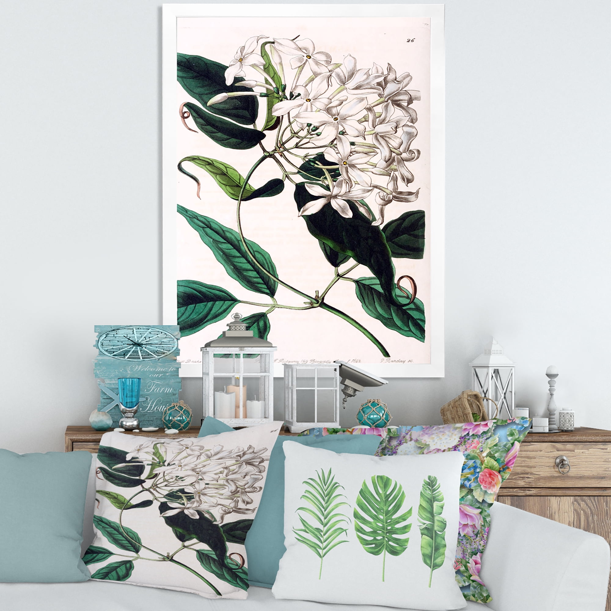 Designart 'Ancient Plant Life XXIV' Traditional Framed Art Print