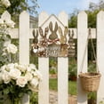 thumbnail image 2 of HuiXinOu Easter Bunny Wooden Tag Sign, Indoor Outdoor Hanging Decoration for Spring Home Door Wall Farmhouse Holiday Decor, 2 of 7
