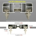 thumbnail image 2 of GXCZ Curtain Rods Heavy-Duty Curtain Conjoined Double Track - 70cm-600cm - Curtain Track Room Divider For Living Room Bedroom Drop Ceiling Shower - Ceiling Track System(White,130cm), 2 of 6