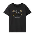 thumbnail image 2 of Camiseta para mujer Tops de verano Camisa con cuello redondo Camiseta básica para uso diario Viaje Mujer M, 2 of 7