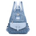 thumbnail image 2 of Mochilas de lona para mujer, mochilas escolares de diseño de moda, mochila escolar para chicas adolescentes, mochilas informales, 2 of 5