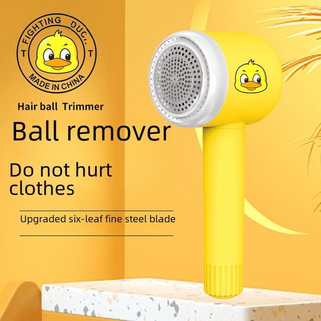 Recortador de bolas de pelo Yellow Duck, carga USB, removedor de vello de ropa para el hogar, removedor de vello 2 en 1