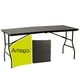 thumbnail image 1 of Mesa para jardín rectangular plegable acabado tipo madera plástico HDPE ligera Folding table mesa premium para terraza eventos de 1.66m, 1 of 8