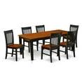thumbnail image 2 of East West Furniture Dining Room Set Black & Cherry, QUNO7-BCH-W, 2 of 5