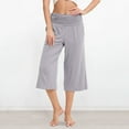 thumbnail image 3 of Kureaily Women's Cropped Pants Summer Casual Pants With Pockets Women's Casual Pants Women's Wide Leg Pants, 3 of 5
