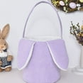 thumbnail image 4 of Easter Bunny Cute Candy Storage Toy Holder With Rabbit Ears For Kids Home Textile Storage, 4 of 6