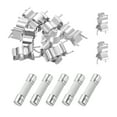 thumbnail image 1 of Uxcell 5 piezas 8A 250V Fusible Cerámico de Retardo Lento, Fusibles de Cartucho de 8 Amperios 5x20mm con 10 clips, 1 of 6